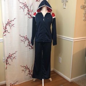 Nike soccer track suit.